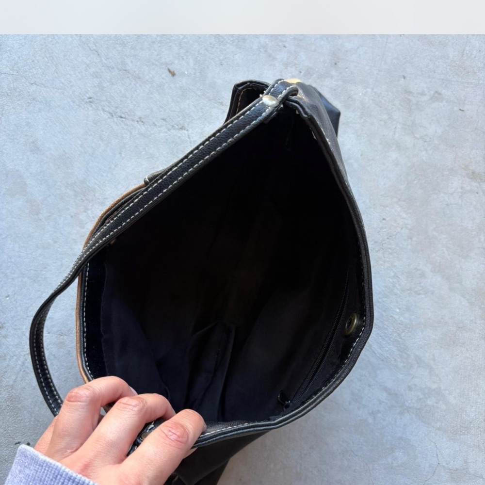 Patchwork Leather Shoulder Bag - image 4